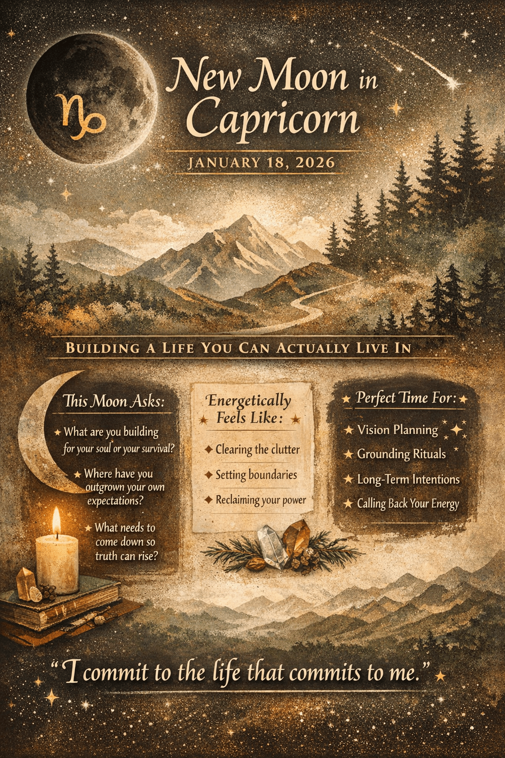 New Moon in Capricorn — January 18,&nbsp;2026