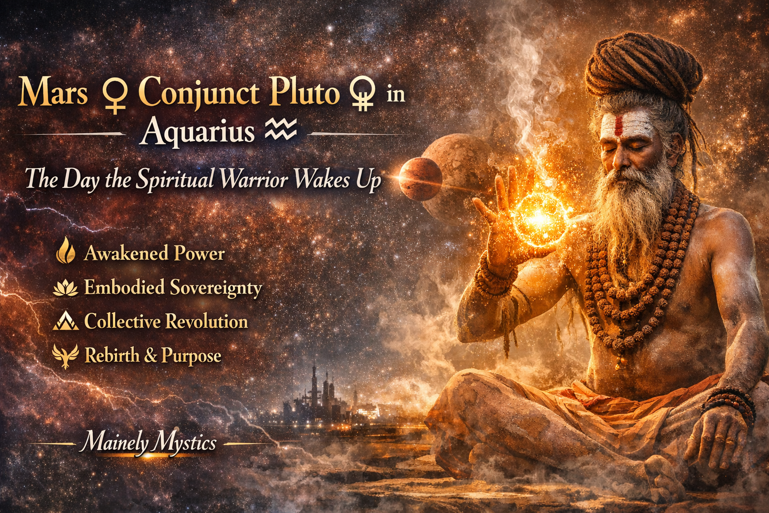 Mars ♀️ Conjunct Pluto ♇ in Aquarius ♒️